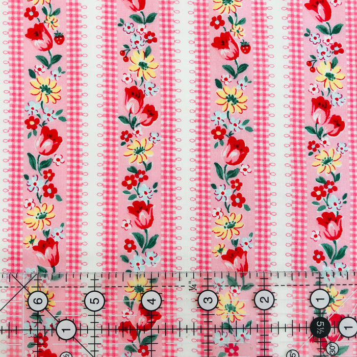 Tulip Stripe - Pink - Atsuko Matsuyama - 30's Collection - Yuwa