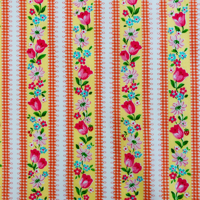Tulip Stripe - Yellow - Atsuko Matsuyama - 30's Collection - Yuwa