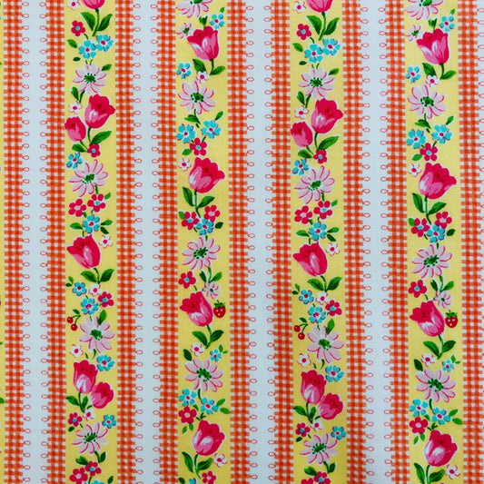 Tulip Stripe - Yellow - Atsuko Matsuyama - 30's Collection - Yuwa