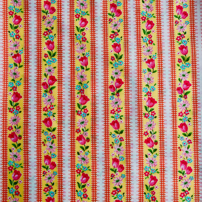 Tulip Stripe - Yellow - Atsuko Matsuyama - 30's Collection - Yuwa