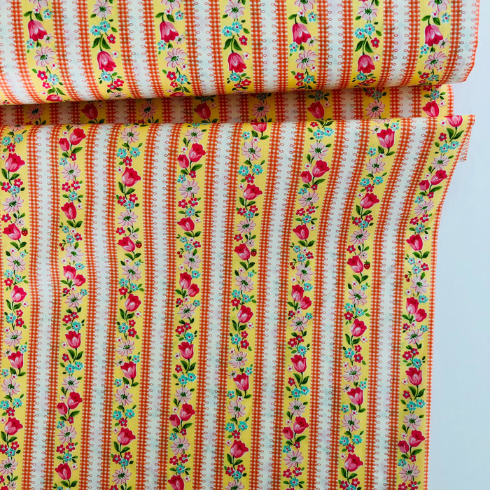 Tulip Stripe - Yellow - Atsuko Matsuyama - 30's Collection - Yuwa