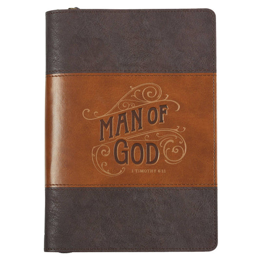 Two-tone Man of God Leather Journal