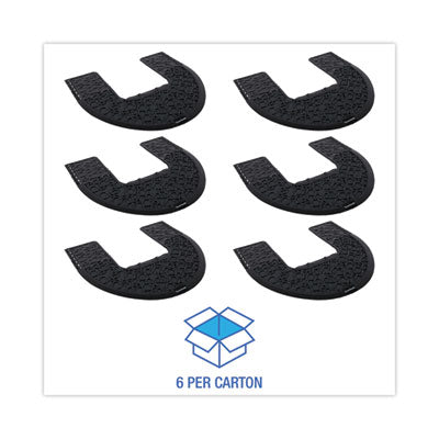 U-SHAPED COMMODE MAT 6/CS