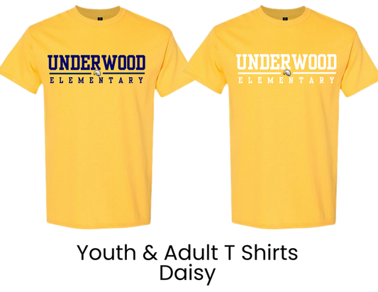 UES Underwood Elementary School Underwood Line Daisy - Youth & Adult