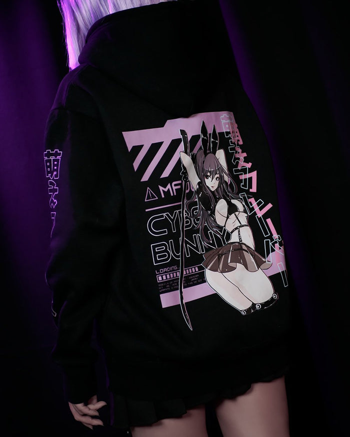Unisex Cyber Bunny Hoodie