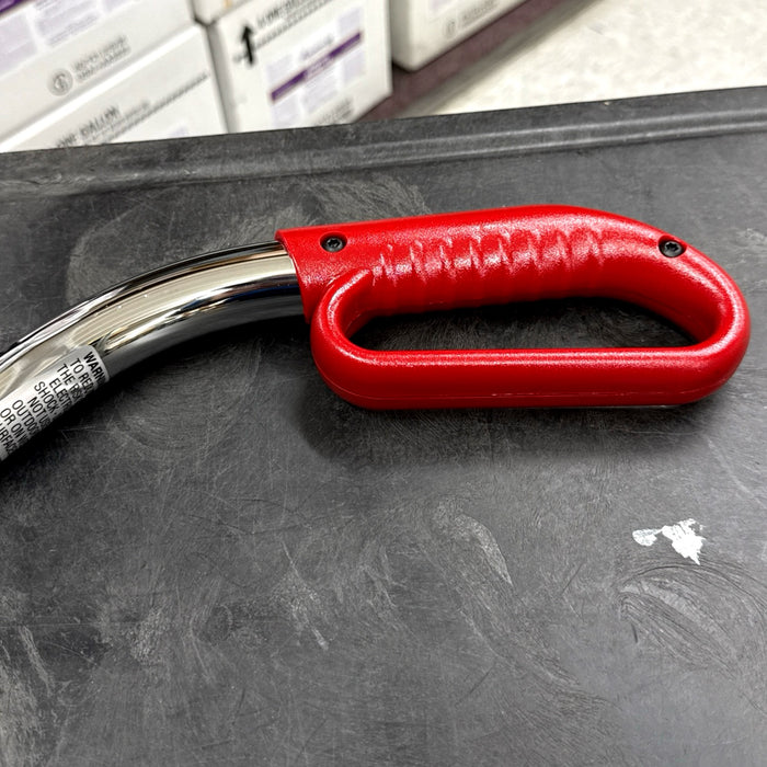 UPPER HANDLE W/ RED HAND GRIP FOR SANITAIRE CHROME TOP VACUUMS