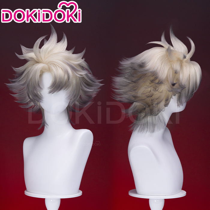 【US LOCAL SHIPPING 】DokiDoki Anime GACHIAKUTA Cosplay Rudo Surebrec Wig Short White Black Hair