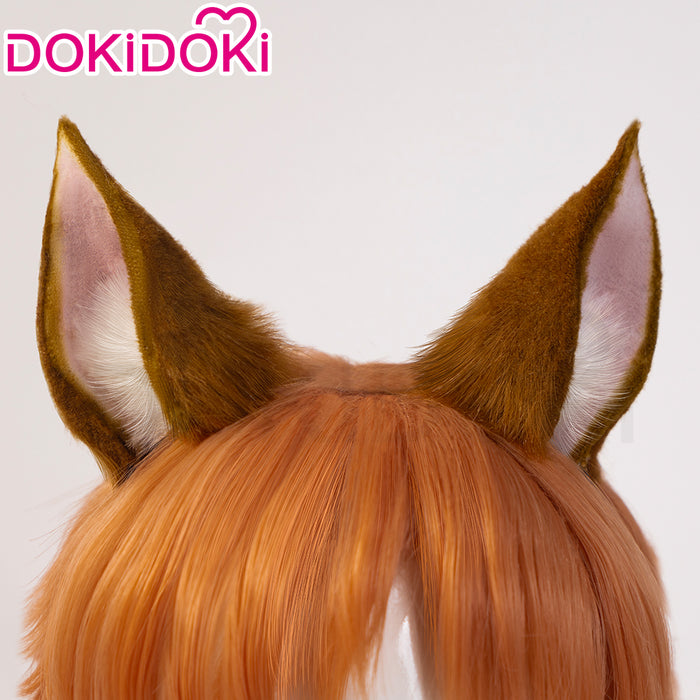 【US LOCAL SHIPPING 】Dokidoki-R Game Cosplay Brown Leather Suit Tail