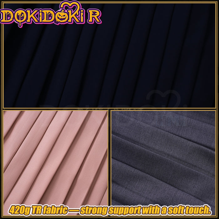 【US LOCAL SHIPPING 】DokiDoki-R Game Cosplay Costume Uniform Halloween Blue / Pink / Grey