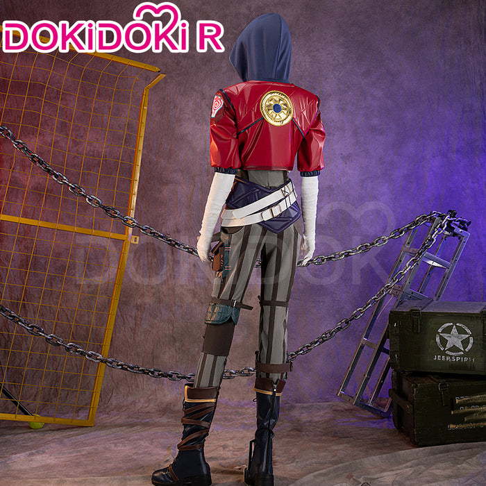【US LOCAL SHIPPING 】【Size S-3XL】DokiDoki-R Game Cosplay Red Jacket Costume