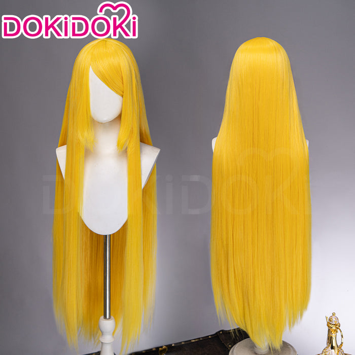 【US LOCAL SHIPPING 】【Yellow】DokiDoki Cosplay Wig Basic Wig Long Straight Yellow 100 CM Hair Wig Base