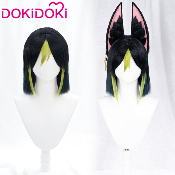 【US LOCAL SHIPPING】DokiDoki Game Genshin Impact Wig Cosplay Tighnari Cosplay Wig Sumeru Short
