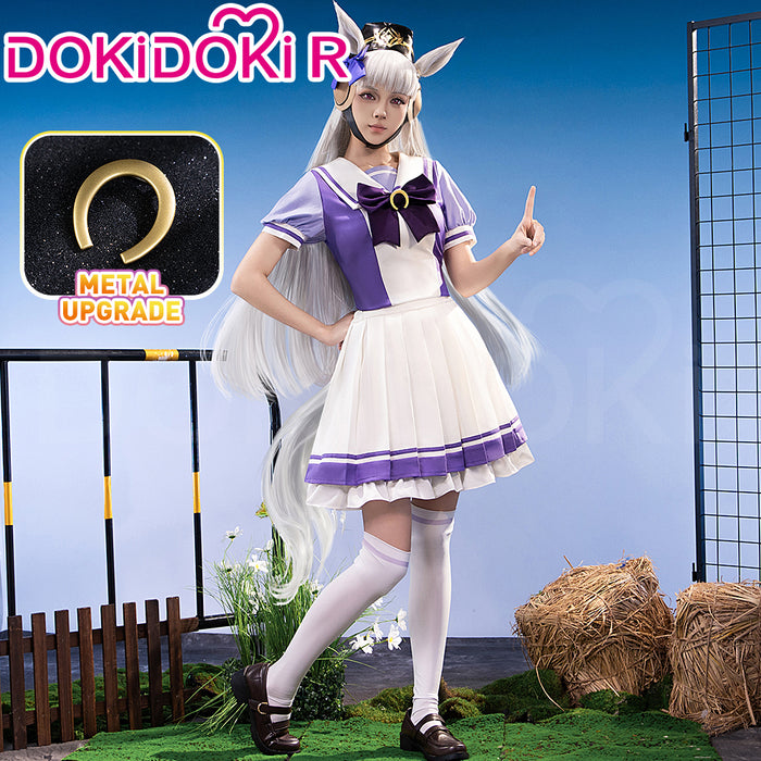 【US/EU LOCAL SHIPPING 】【Size XS-3XL】Dokidoki-R Anime Cosplay Purple Uniform