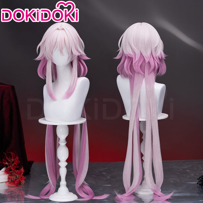 【US/EU Local Shipping】DokiDoki Game Honkai: Star Rail Cosplay Evernight Wig Long Pink March 7th SP