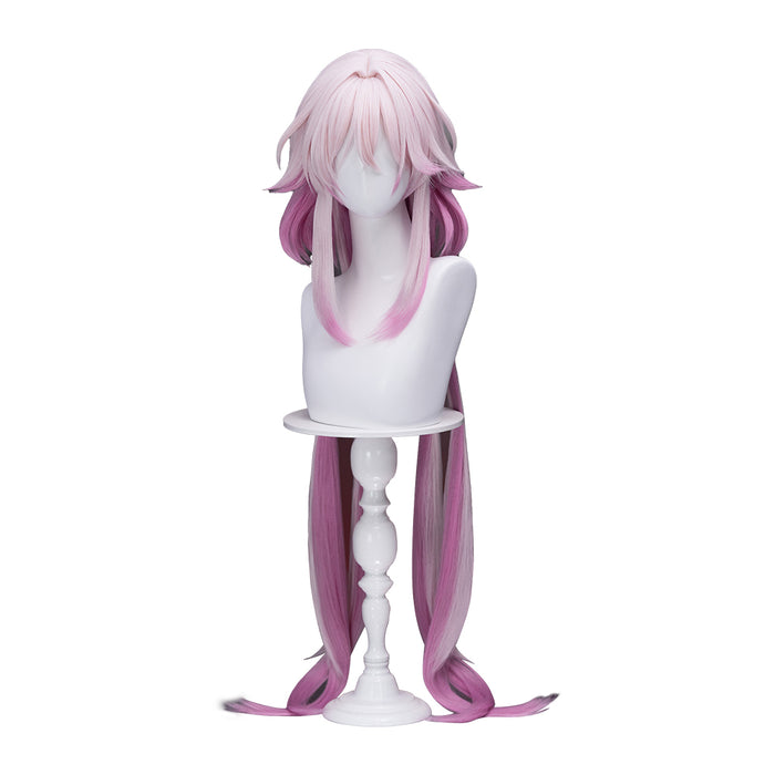 【US/EU Local Shipping】DokiDoki Game Honkai: Star Rail Cosplay Evernight Wig Long Pink March 7th SP