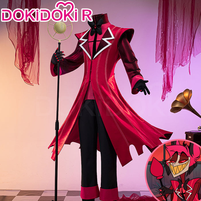 【US/EU LOCAL SHIPPING】【Size S-3XL】DokiDoki-R Anime Hell Hotel Cosplay Costume Demon Red Suit