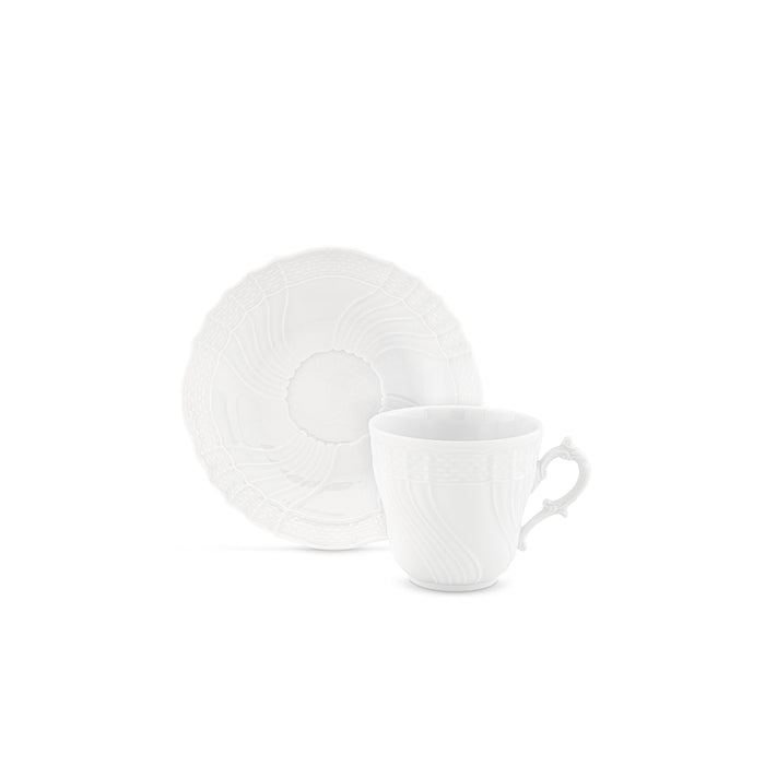Vecchio Ginori Large Coffee Cup and Saucer, Set of 2