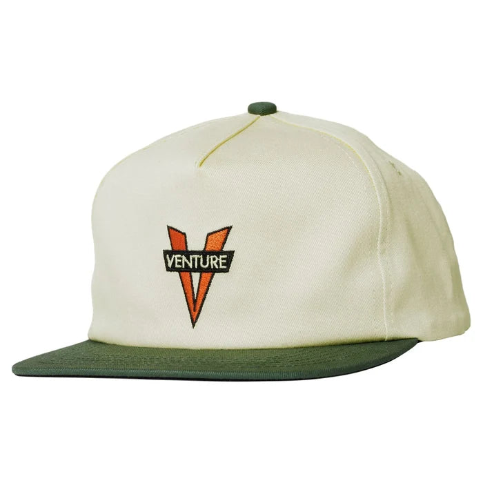 VENTURE - HERITAGE SNAPBACK WHITE/DARK GREEN