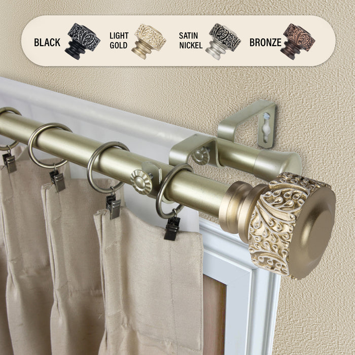 Verdure 1" Double Curtain Rod