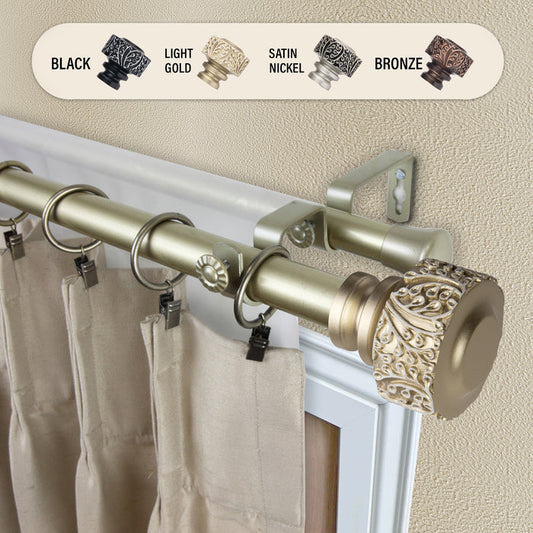 Verdure 1" Double Curtain Rod