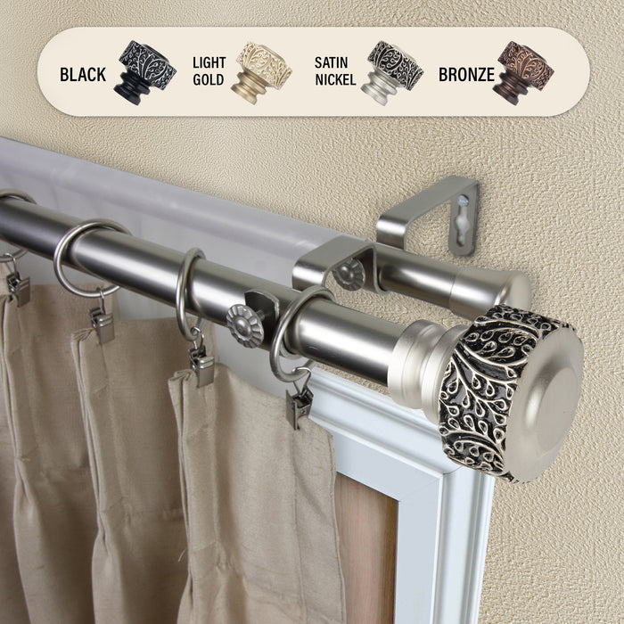 Verdure 1" Double Curtain Rod