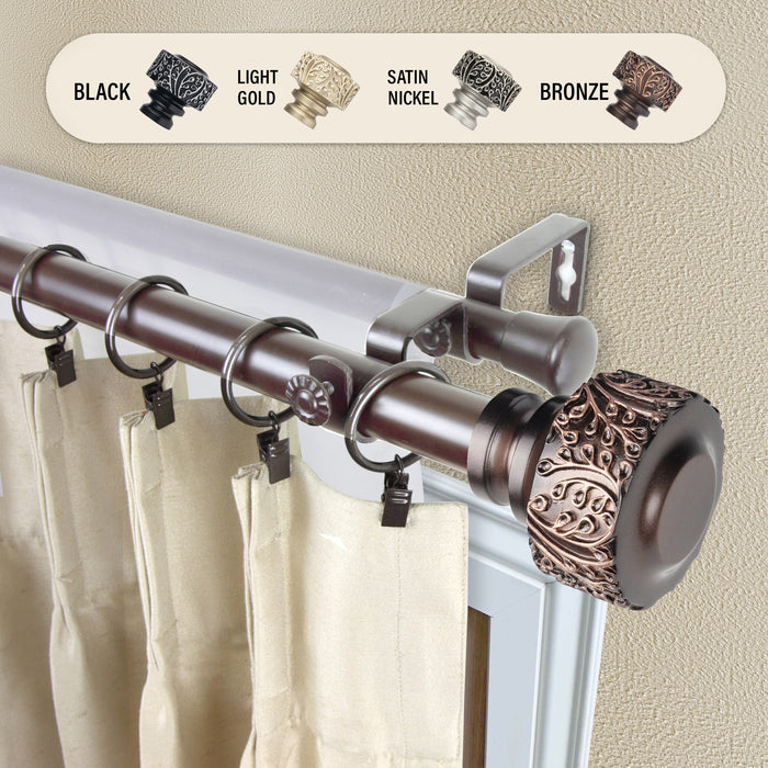 Verdure 1" Double Curtain Rod