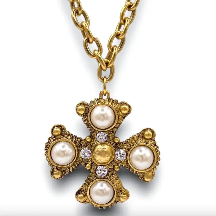 Versi Statement Cross Necklace