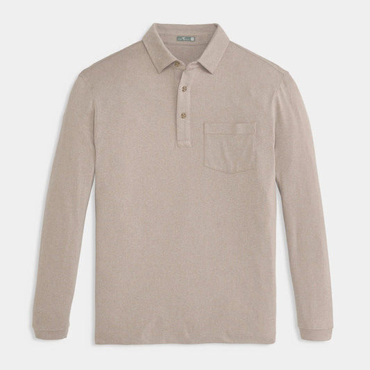 Wander Long Sleeve Polo - Birch