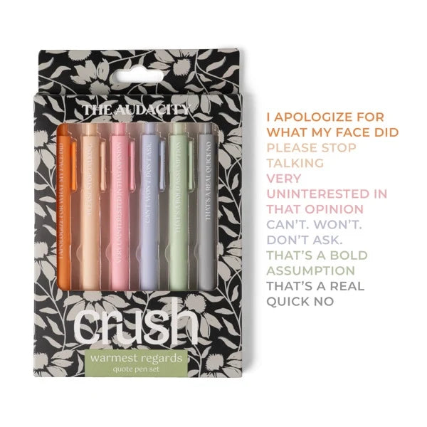 Warmest Regards Quote Pen Set