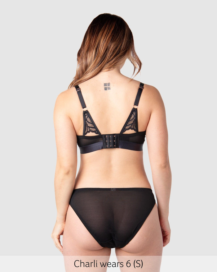 Warrior 2.0 Bikini Brief Black — back view — Hotmilk Lingerie