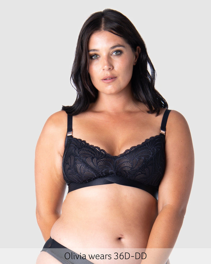 Warrior Wirefree Soft Cup Nursing Bra in Black