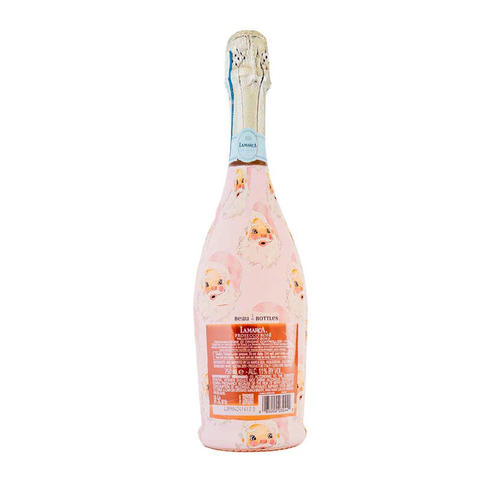 Watercolor Pink Santa- Prosecco