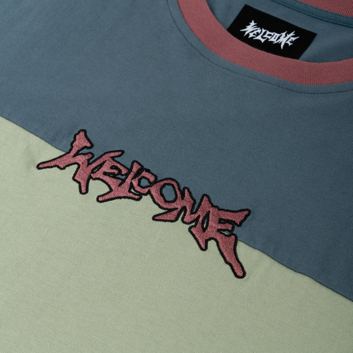 WELCOME - GRIDIRON S/S FOOTBALL TEE (DEEP SLATE/LILY)