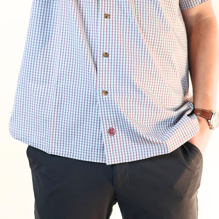 Western Short Sleeve Button Down - Redman