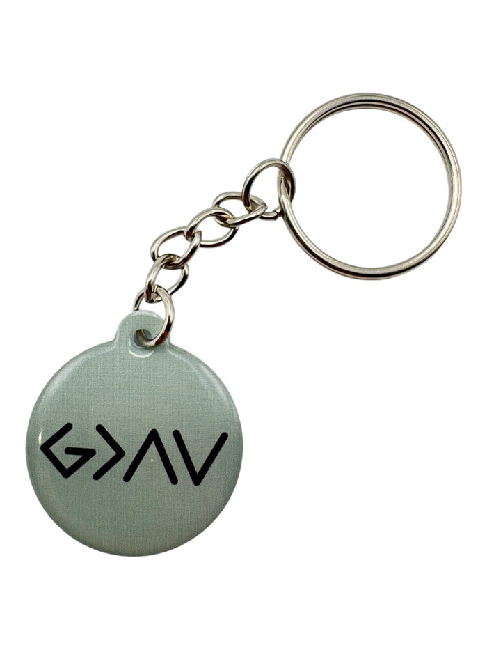 White + Cross  | Tap To Pray® Acrylic Keychain