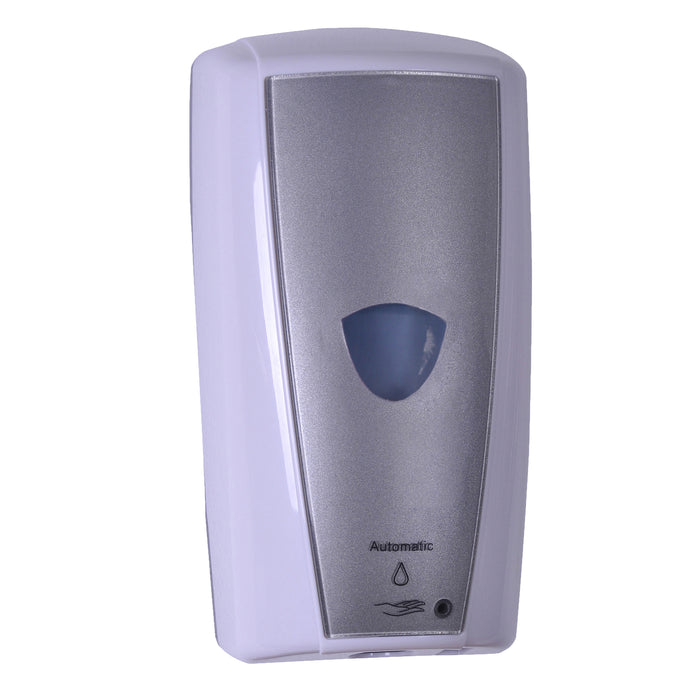 WHITE TOUCHLESS ELECTRONIC BULK LIQUID SOAP DISPENSER 1000ml CAPACITY, PALMER FIXTURE