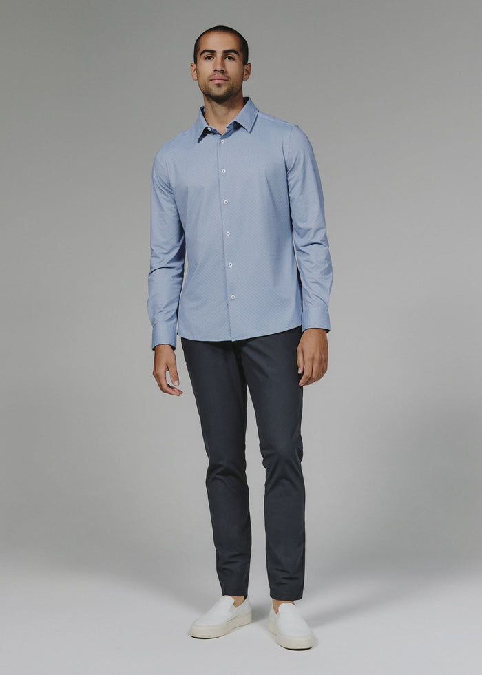 Wilhem Long Sleeve Shirt - Dusty Blue