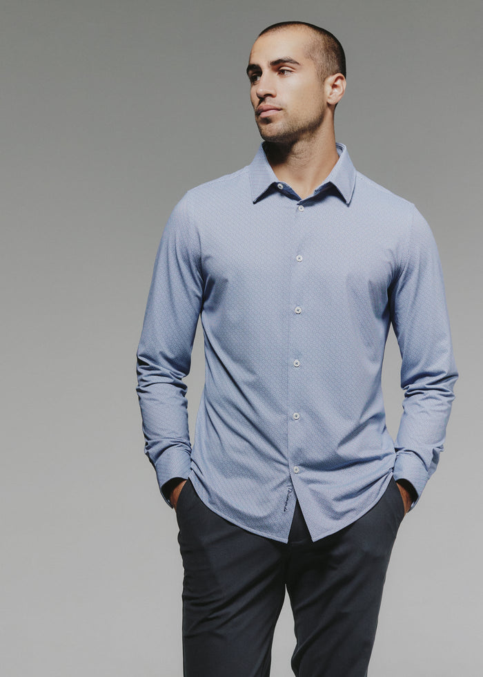 Wilhem Long Sleeve Shirt - Dusty Blue