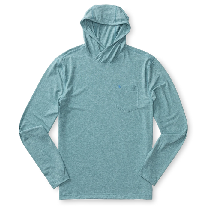 Windward Hooded T-Shirt - Midnight Teal Heather