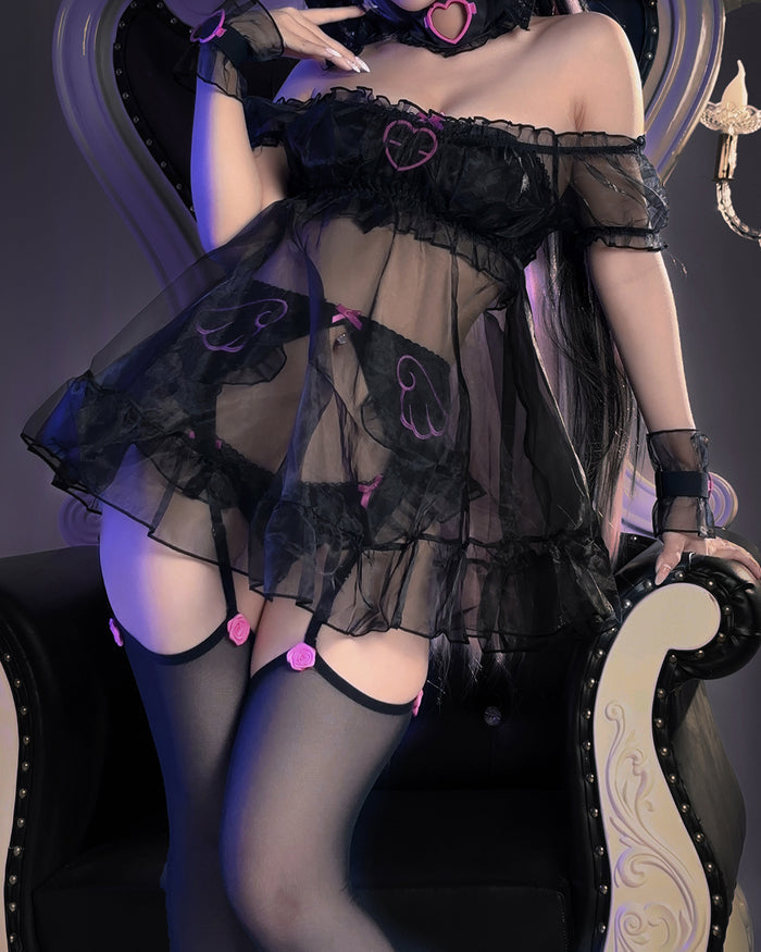 Wings of Temptation Sheer Dress
