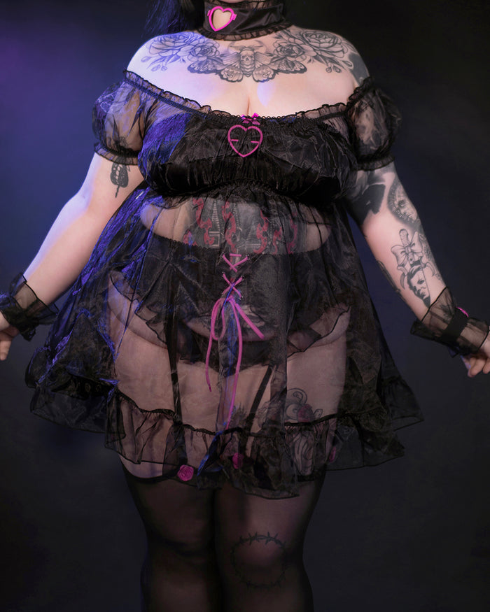 Wings of Temptation Sheer Dress