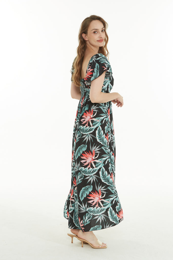 Women's Maxi Rahee Dress in Blooming Lily