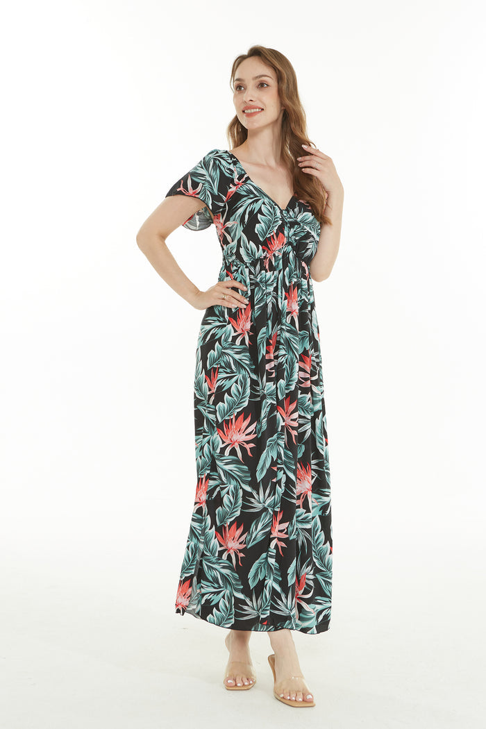 Women's Maxi Rahee Dress in Blooming Lily