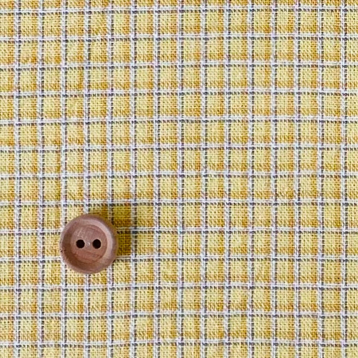 Yarn Dyed Collection - Accent Line Mini Check - Yellow - Textile Pantry