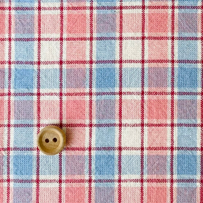Yarn Dyed Collection - Tone Block Check - Pink - Textile Pantry