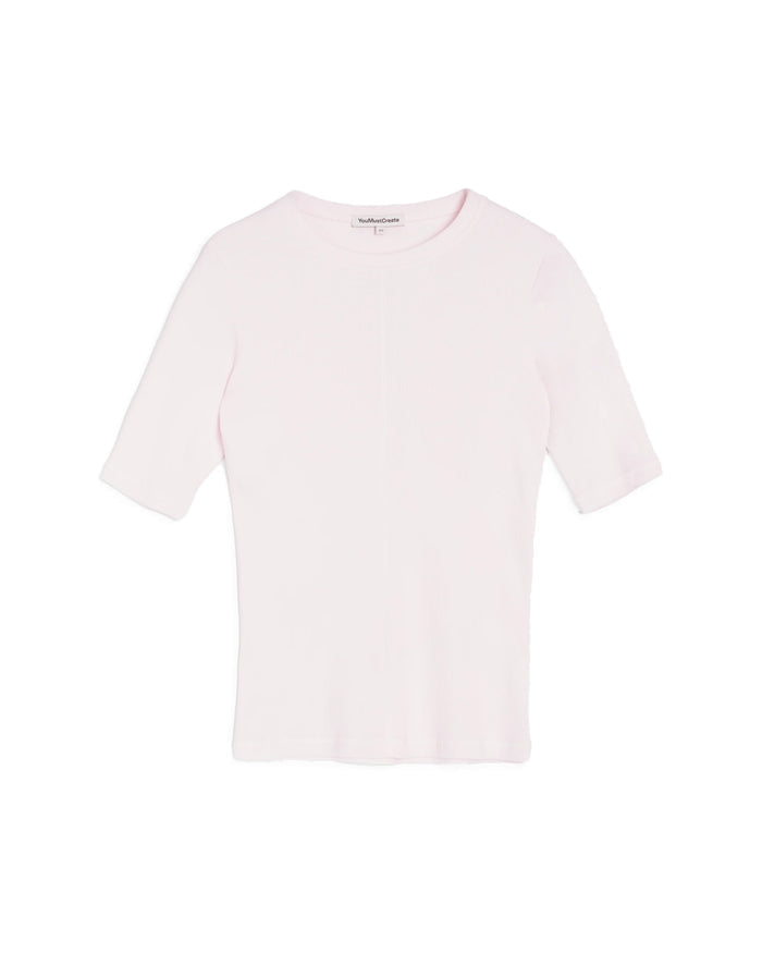 YMC Charlotte T-Shirt in Light Pink
