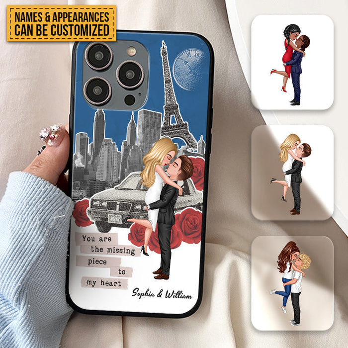 You Are The Missing Piece To My Heart - Couple Phone Case - Gift For Couples  Personalized Custom Phone Case