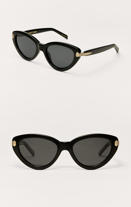 Z Supply Coastline Polished Black Grey Polarized