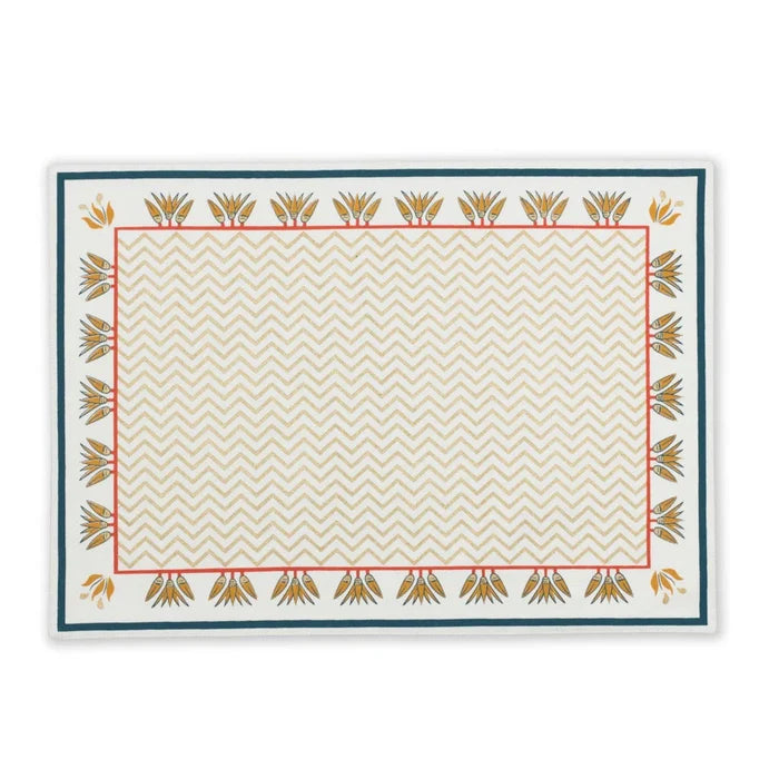 Zig Zag Jade Placemat, Set of 4