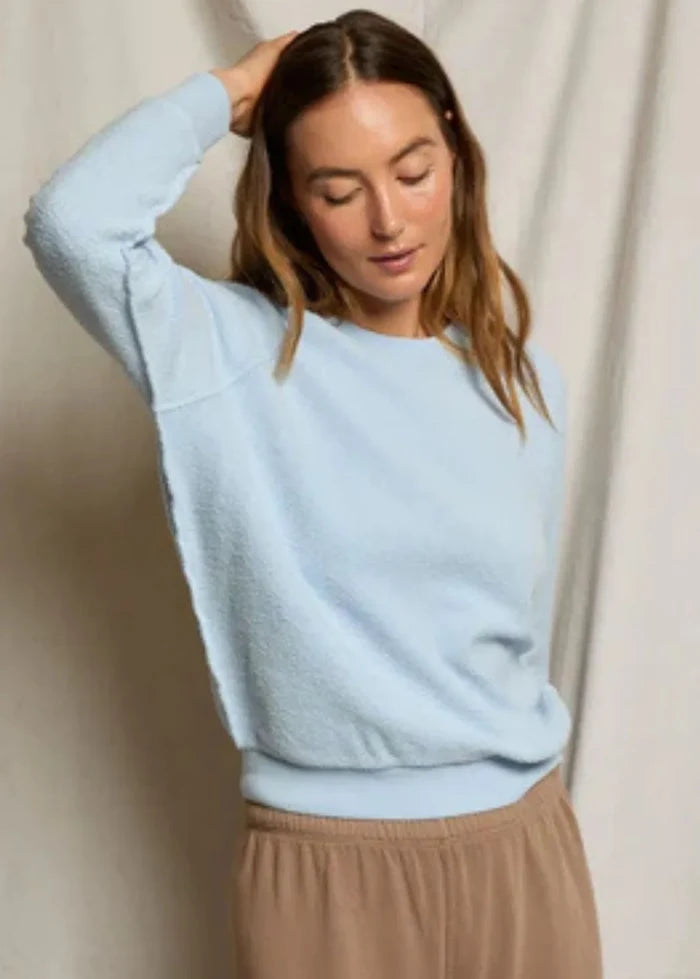 Ziggy Reverse Fleece-Powder Blue